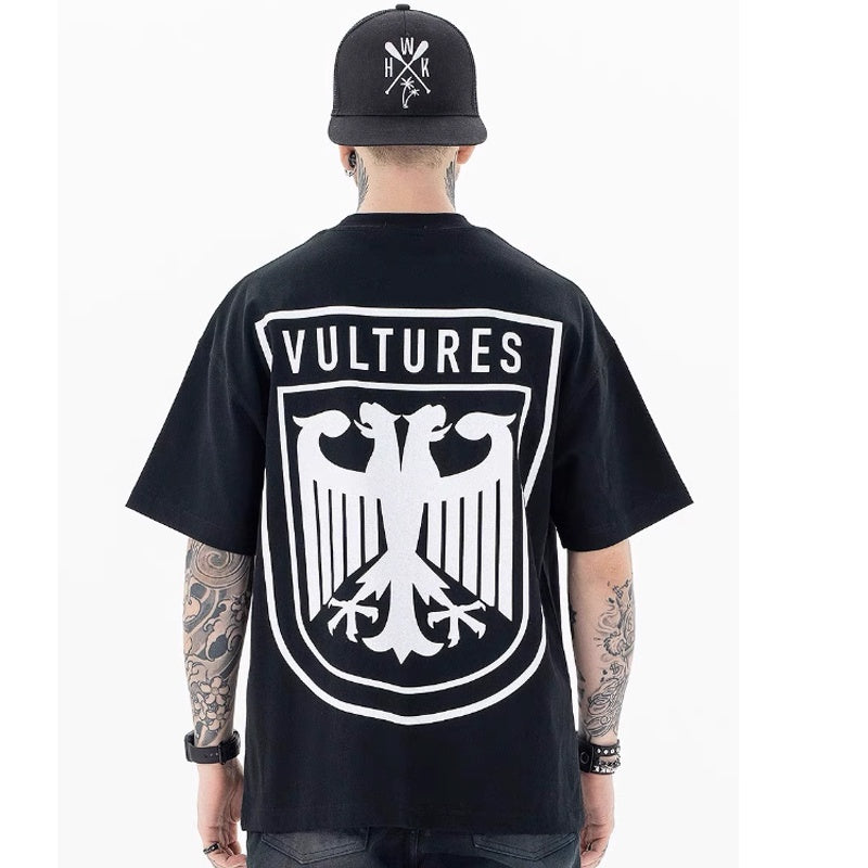 Mens T-shirt Kanye double-headed eagle print