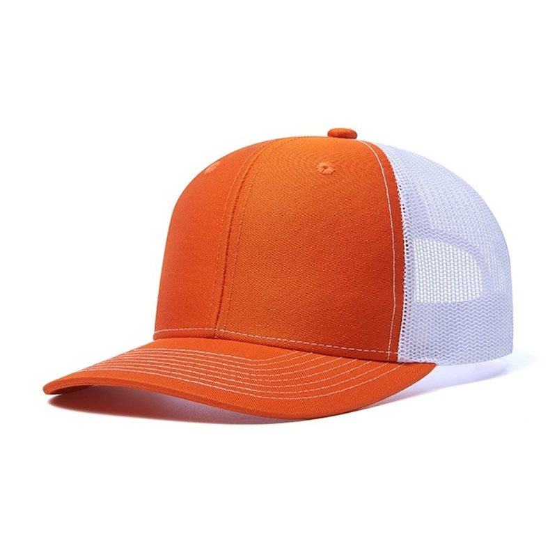 Trendy flat brimmed snapback hatssummer mesh breathable