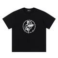 ERD T Shirts Ring Chain Border Vintage Sketch Character Minimal Chest Graphic