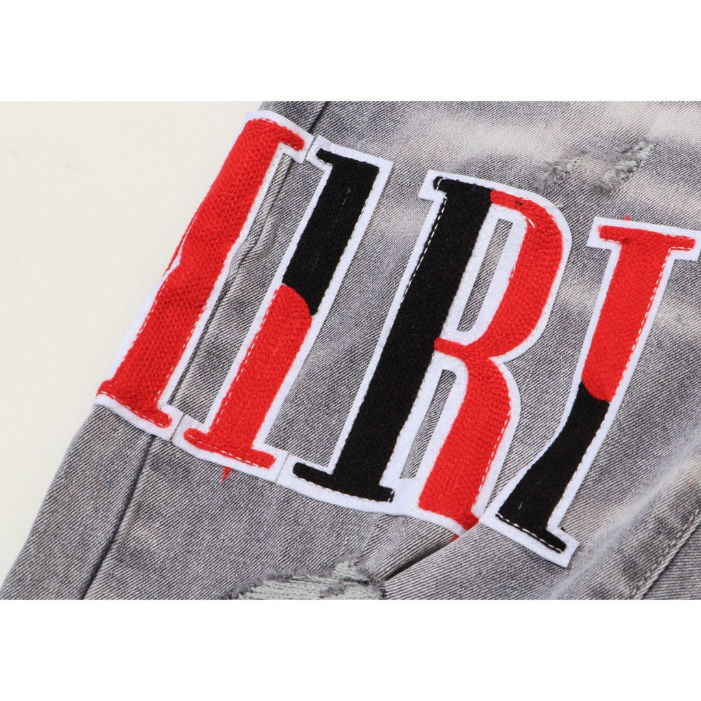 AMIRI Jeans Slim Fit Stretch Ripped Jeans