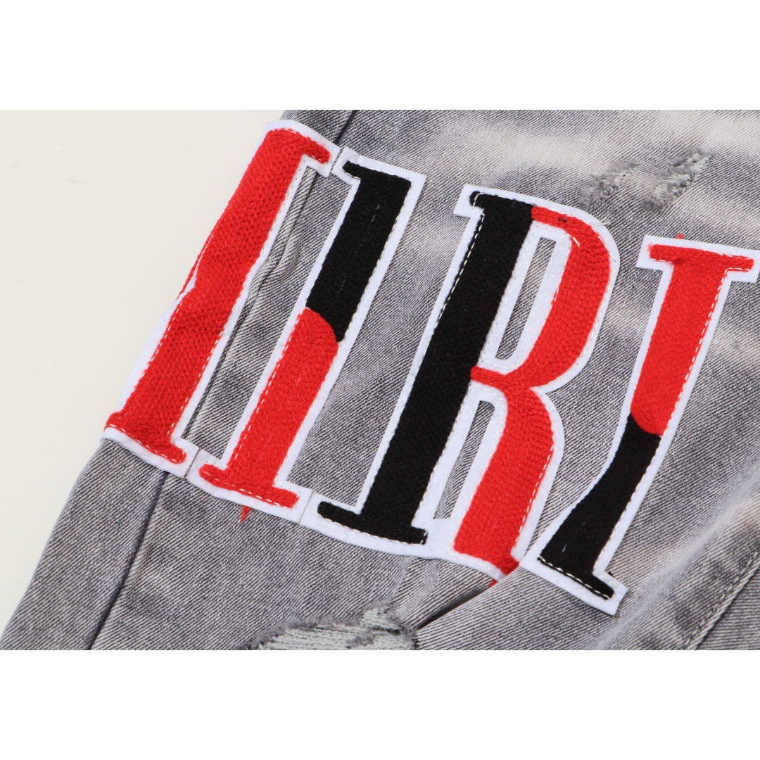 AMIRI Jeans Slim Fit Stretch Ripped Jeans