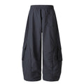 American-style streetwear harem pants Lightweight Textured Parachute Cargo Pants