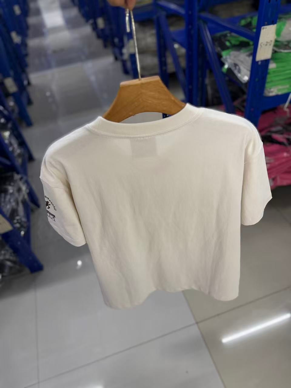 Vintage style washed summer wear T shirt BIG WALK