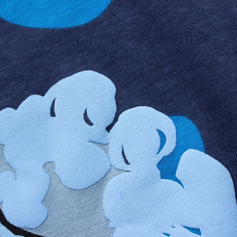 Denim Tears T Shirts Y2K Camouflage Cotton Wreath Floral Puff Printed Oversized Streetwear Tee