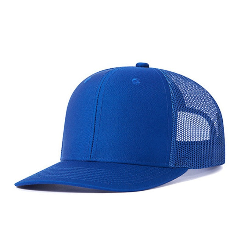 Trendy flat brimmed snapback hatssunshade net hat
