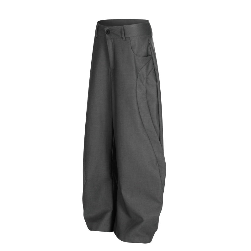 American-style streetwear harem pants Button Fly Relaxed Balloon Bottoms
