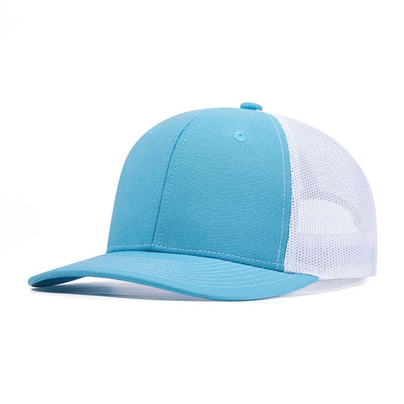 Trendy flat brimmed snapback hatssunshade net hat