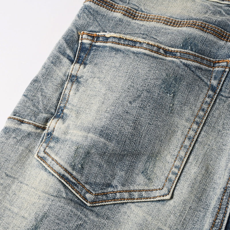 Purple brand Jeans High-quality pure cotton streetwear trousers line