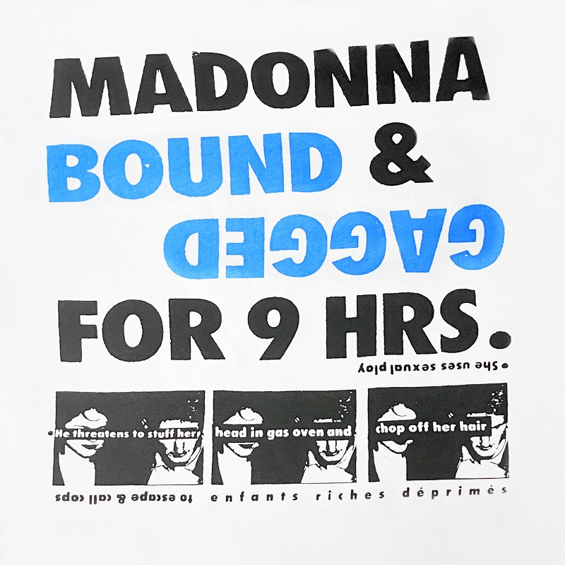ERD T Shirts Double-sided Distressed Letter & Silhouette Printed Top