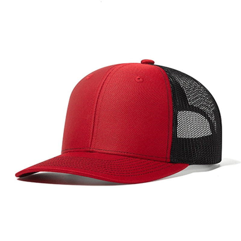 Trendy flat brimmed snapback hatssummer mesh breathable