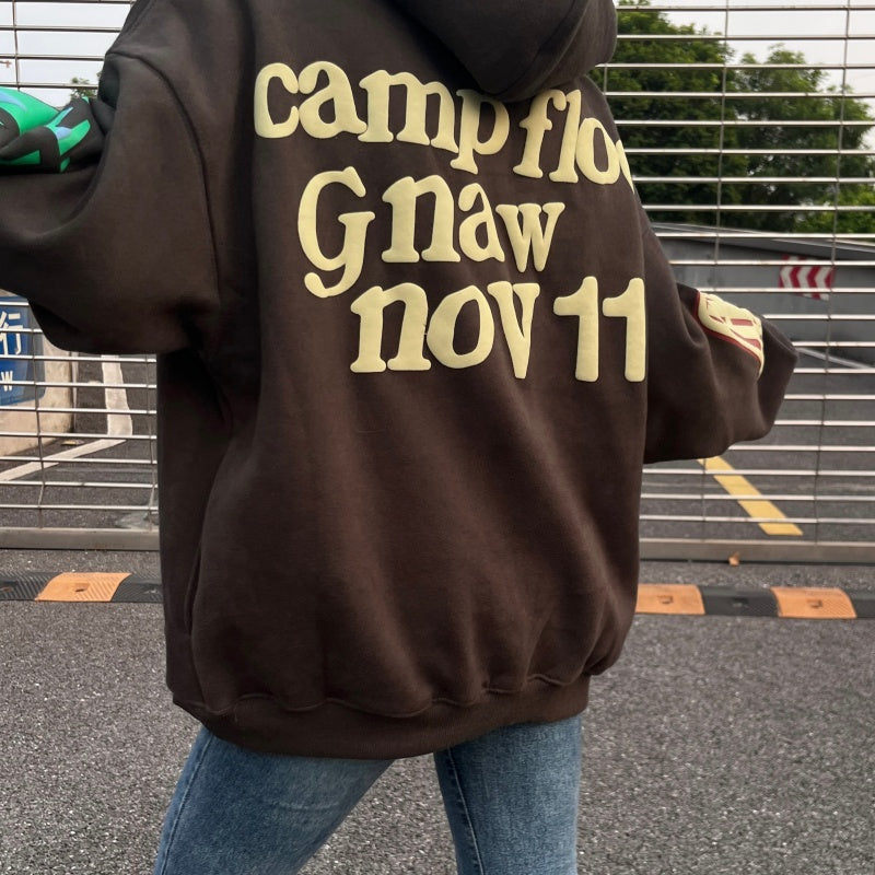 Unisex Vintage Hoodie  CPFM x KIDS SEE GHOSTS Limited Edition – Original brushed fabric with raised puff print.