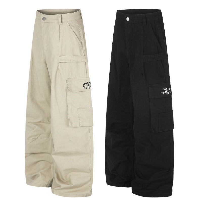 American-style streetwear harem pants Minimal Logo Utility Cargo Trousers