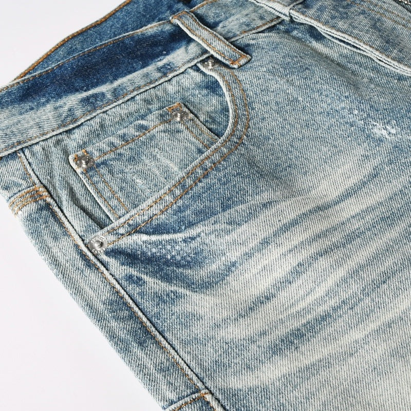 Purple brand Jeans High-quality pure cotton streetwear trousers