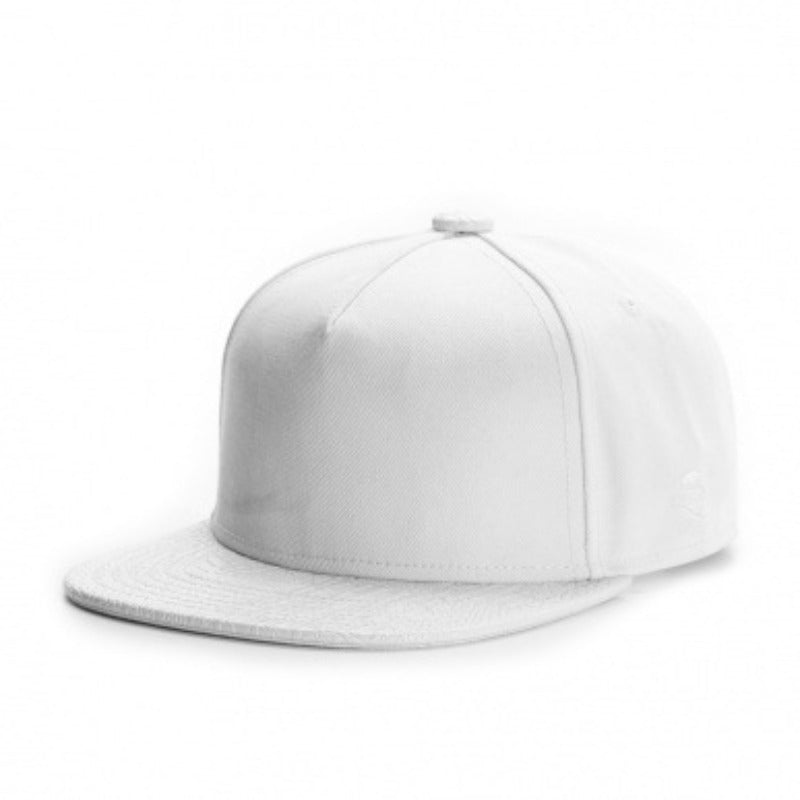 Trendy flat brimmed snapback hatsblank light plate without logo