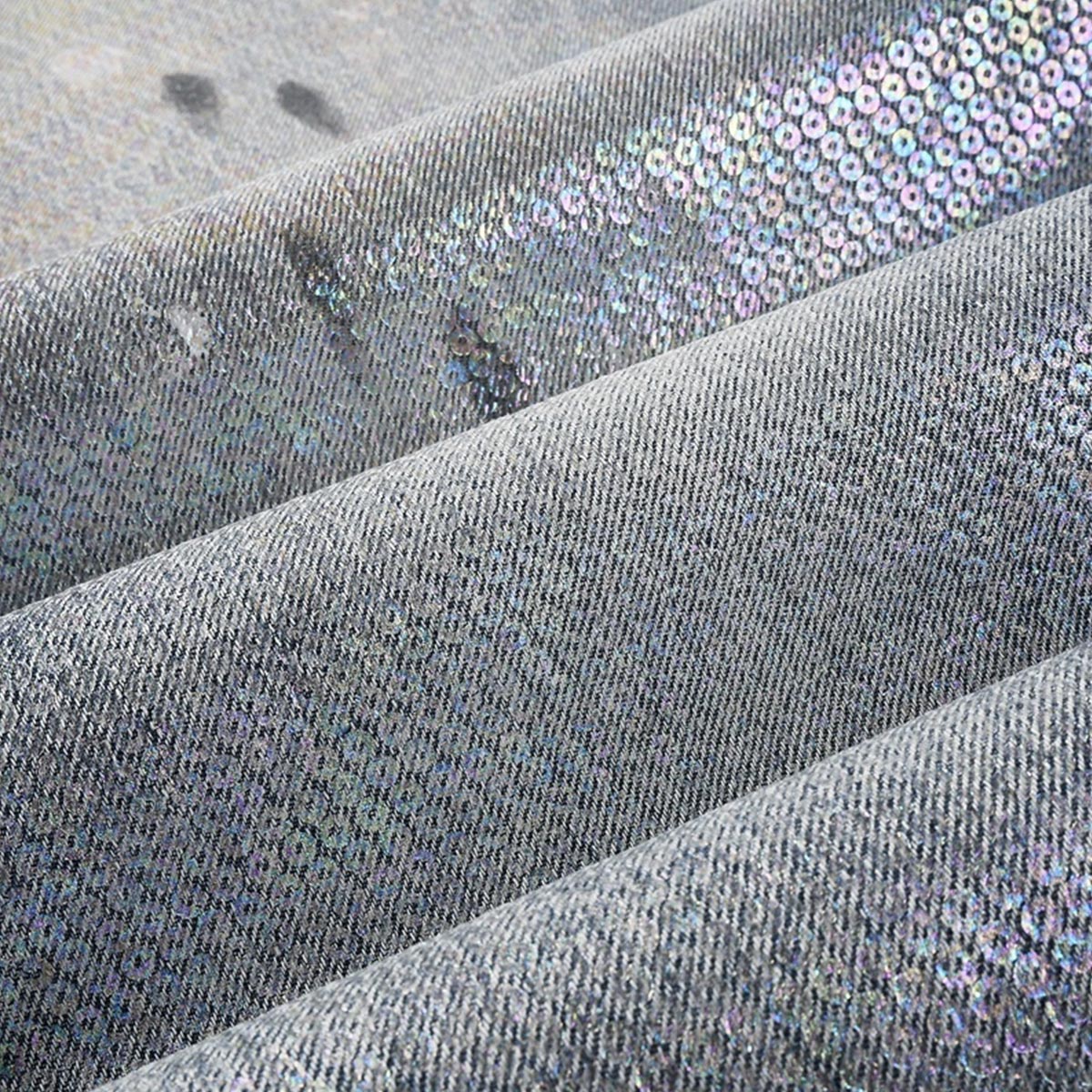 purple brand jeans Rhinestones #108