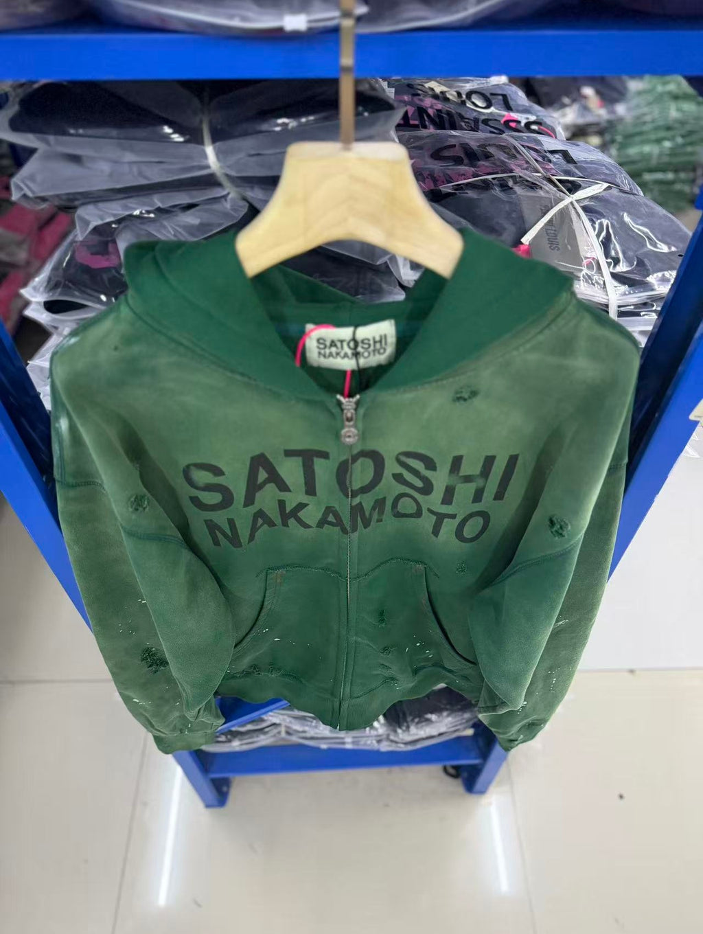 Satoshi Nakamoto hoodie High-quality heavyweight streetwear with a vintage, distressed aesthetic.