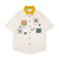 Unisex vintage T-shirt Polo shirt with a stand-up collar