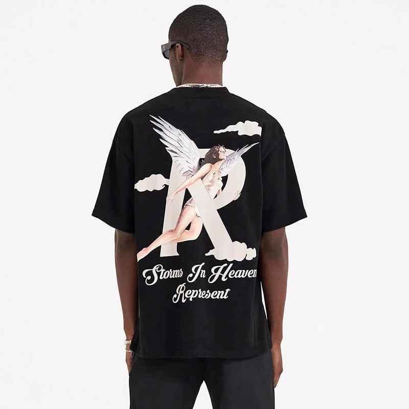 Mens T-shirt Vintage REPRESENT Angel Print