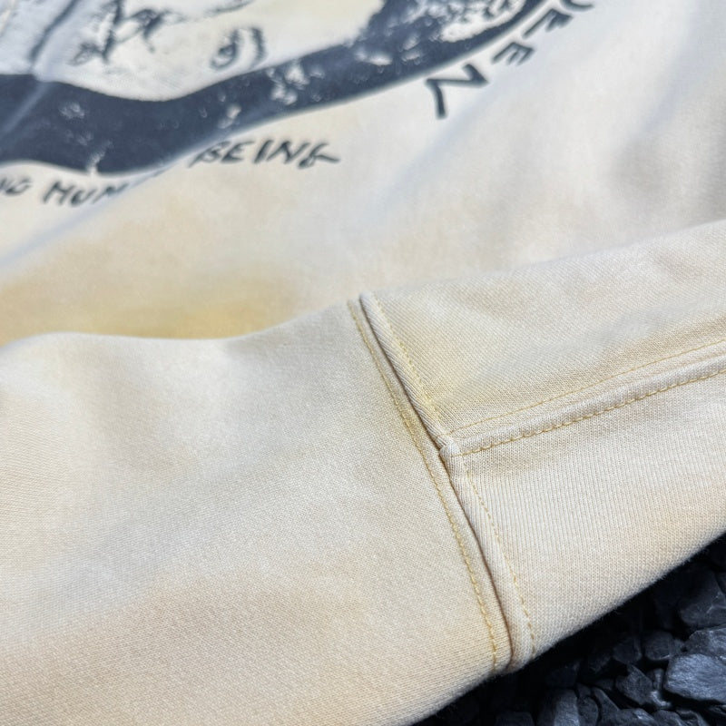 Unisex Vintage Hoodie [Fading Sunset Yellow] PalyHollywood SS25 "Save the Queen" Limited Edition