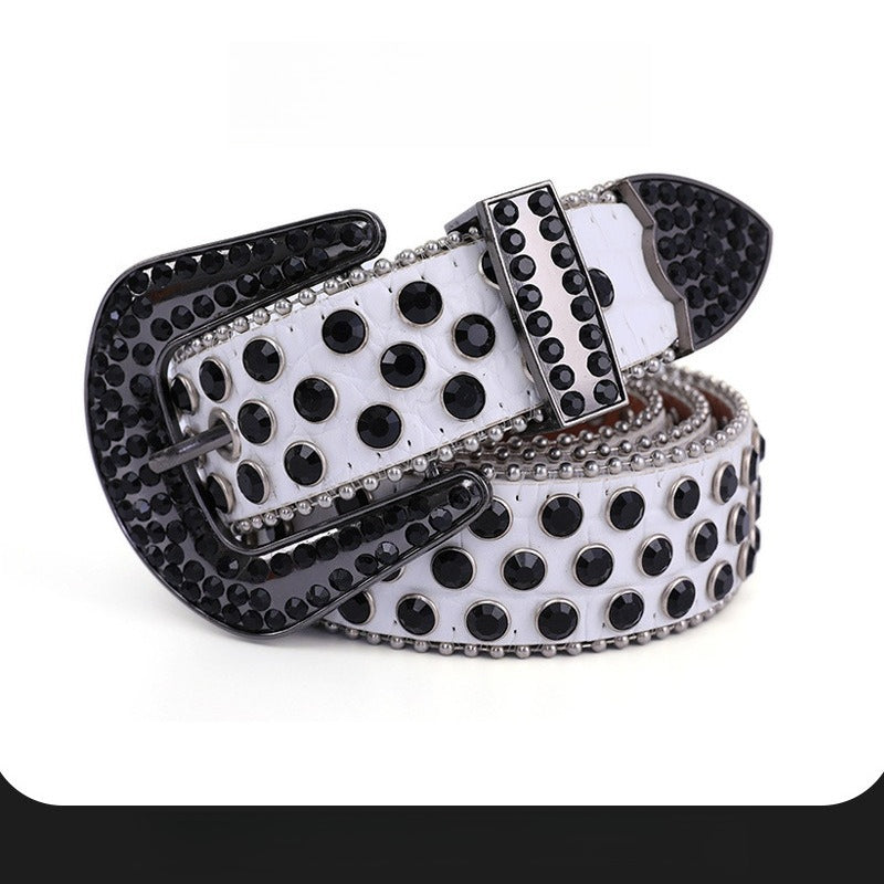 Hip-Hop Punk Rhinestone Belt