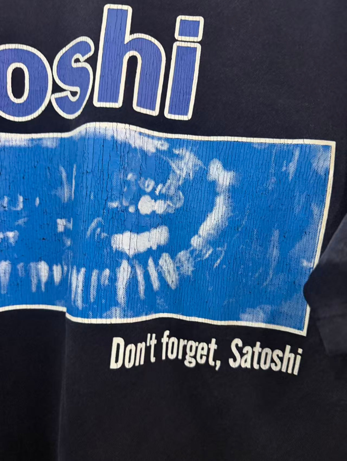 Satoshi Nakamoto t shirt High-quality heavyweight streetwear with a vintage, distressed aesthetic.