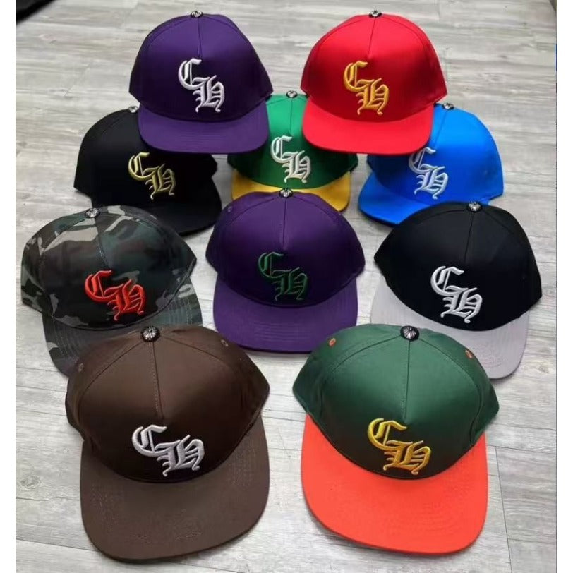 CH Logo Crowe Embroidered Fashion Hip Hop Sun Hat