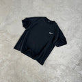 ERD T Shirts Low-key Chest Text Pocket Design Faded Black Streetwear Top