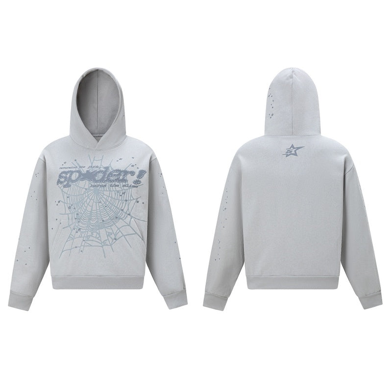 Spiderweb hoodie High-quality pure cotton for autumn and winter