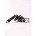 Hip-hop punk rhinestone belt cross alloy