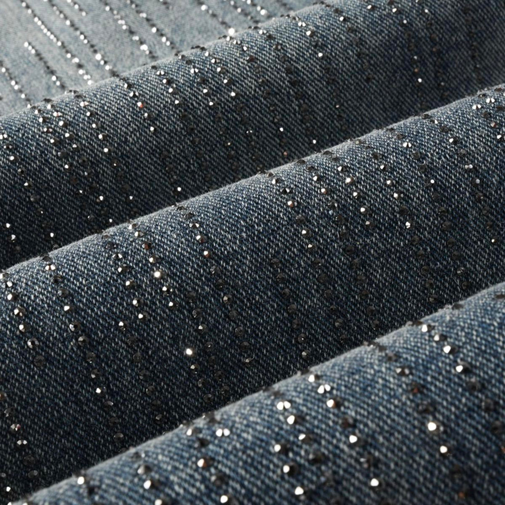 purple brand jeans Rhinestones #9140