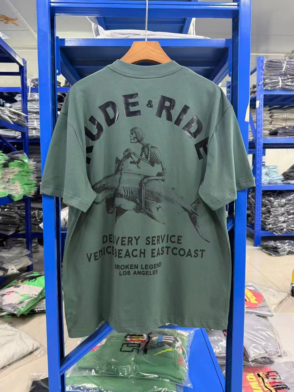 Vintage style washed summer wear T shirt Skull
