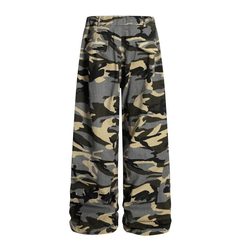 American-style streetwear harem pants Camouflage Baggy Streetwear Bottoms