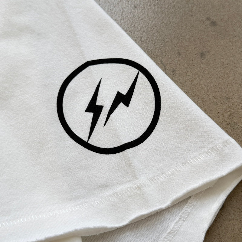 Unisex Vintage T Shirts Saint x Hiroshi Fujiwara "IT'S A START" Limited Collaboration — Authentic-spec 320g heavyweight fabric (retaining weight after washing); vintage single-stitch and blind-stitch construction; garment-dyed with enzyme-abrasion wa