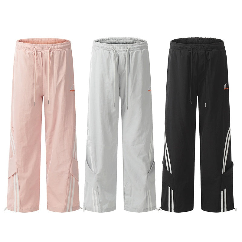American-style streetwear harem pants Multi-color lightweight relaxed straight trousers