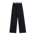 American-style streetwear harem pants High Waist Front Pleated Relaxed Suit Trousers
