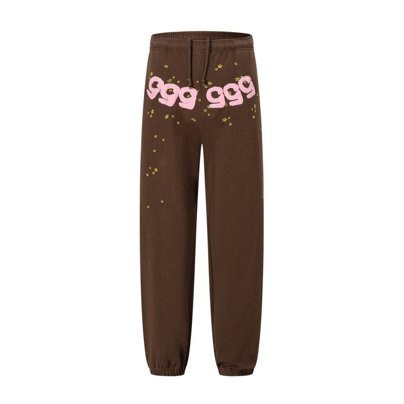 Spiderweb sweatpants High-quality pure cotton for autumn and winter