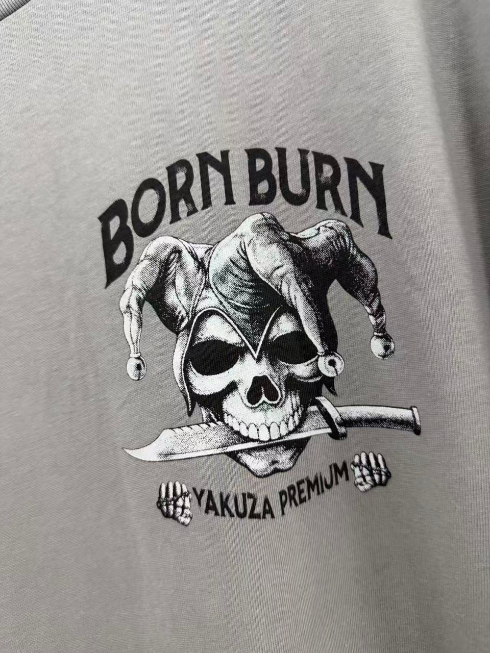 Vintage style washed summer wear T shirt Skull