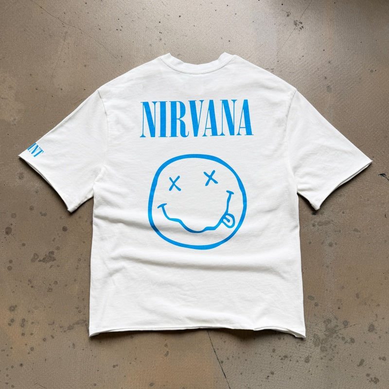 Unisex Vintage T Shirts SAINT × NIRVANA × LEGO Three-Way Collaboration "Dollar Baby" Limited Edition — Features heavyweight 320g fabric (matching the original specifications even after washing) and vintage single-stitch, top-and-bottom hem constructi