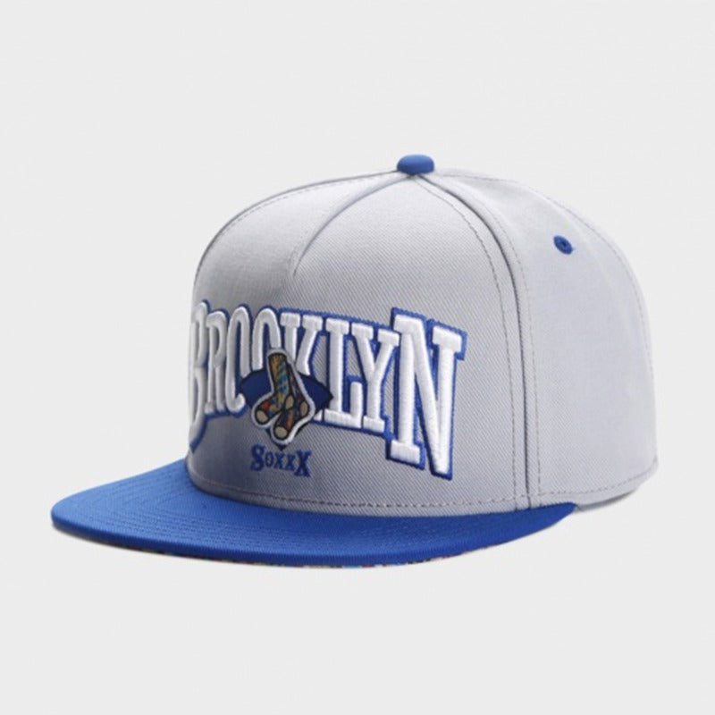 Trendy flat brimmed snapback hatsbrooklyn men's and women's adjustable hat