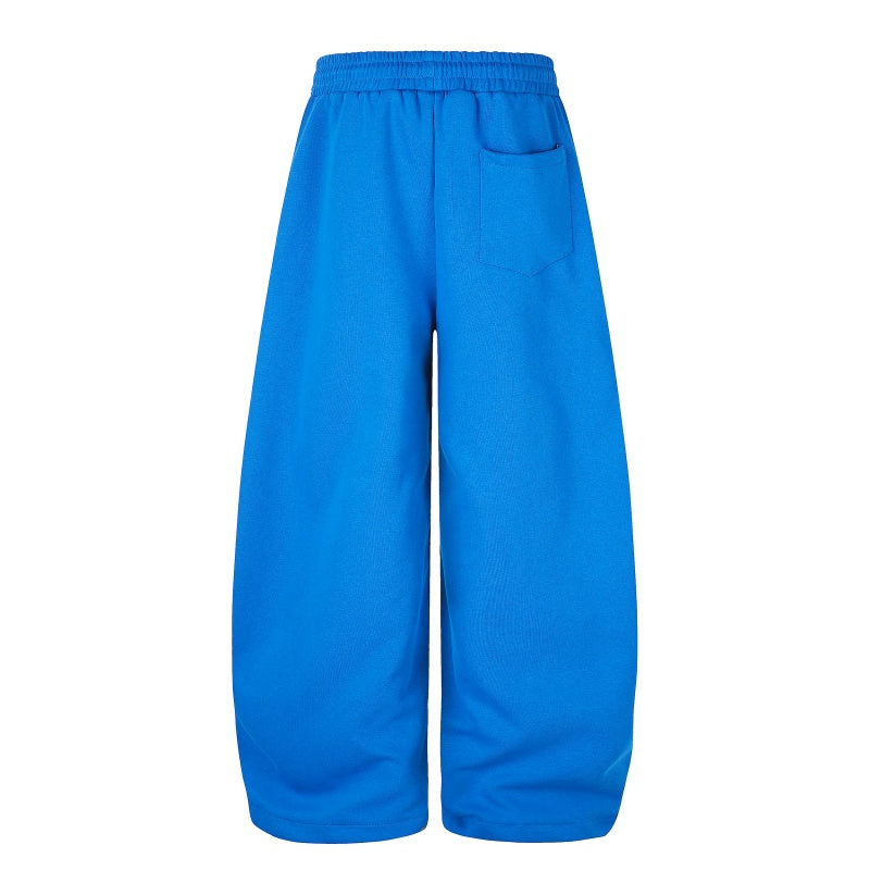American-style streetwear harem pants Curved Script Print Loose Street Sweatpants