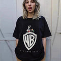 Mens T-shirt Vintage Trendy brand Bugs Bunny cartoon print (as worn by Justin Bieber)