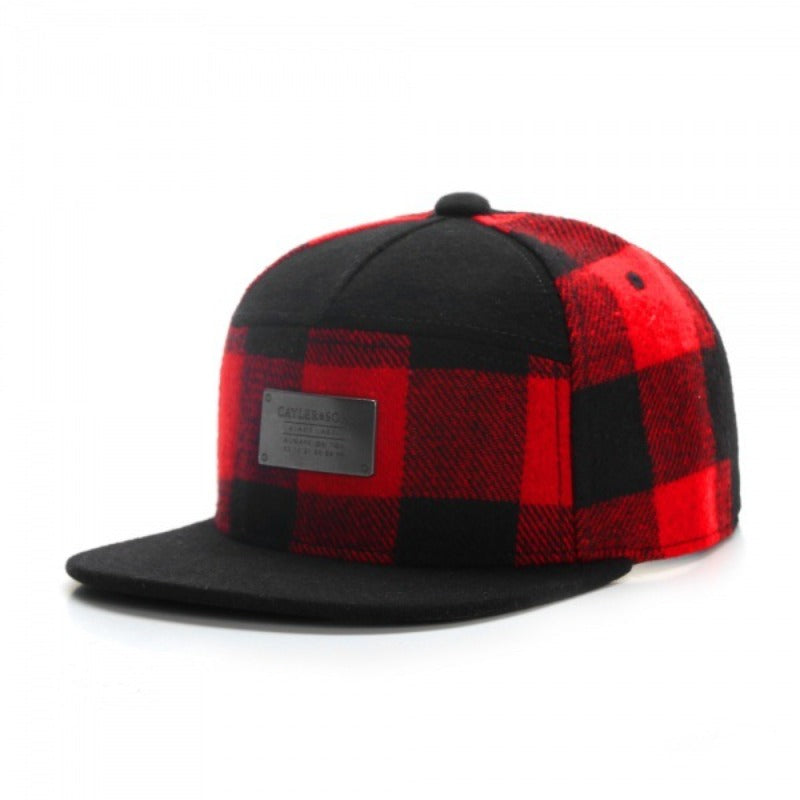 Trendy flat brimmed snapback hatsshade