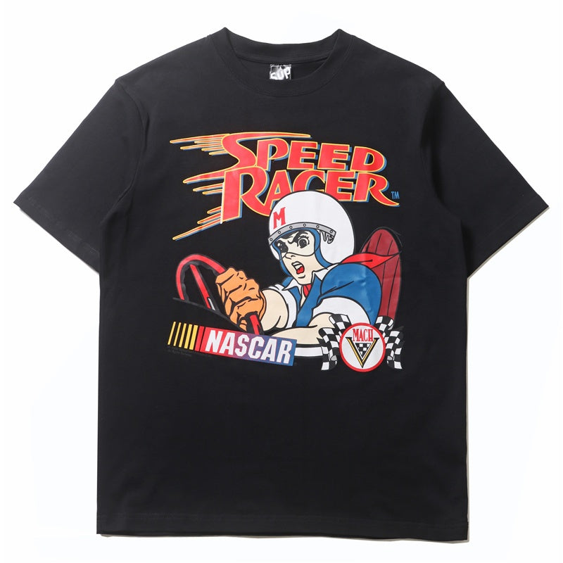 Mens T-shirt Distinctive "Speed Racer" character print