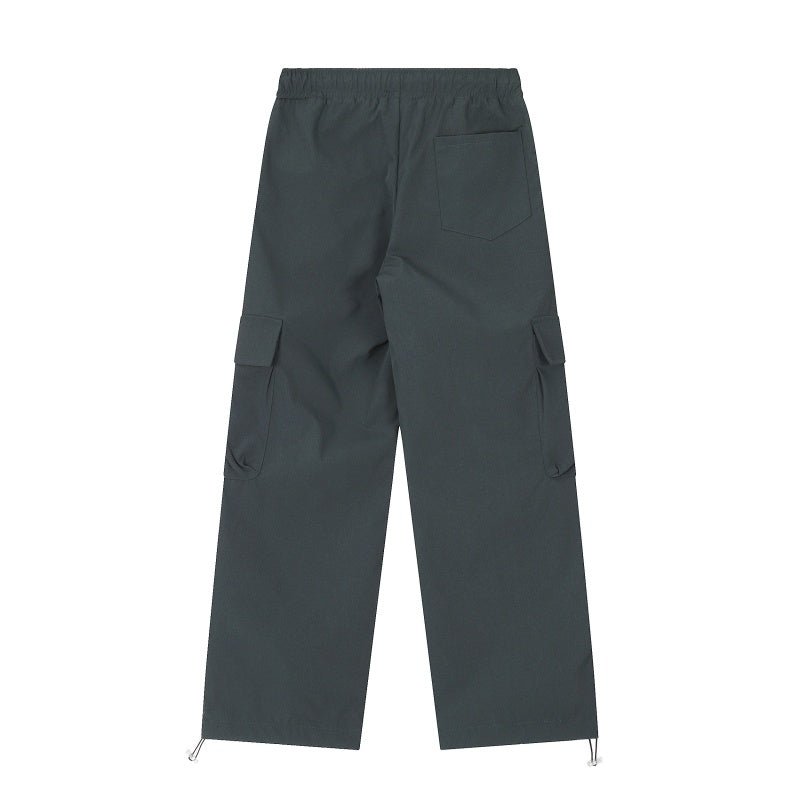 American-style streetwear harem pants Color Block Sporty Utility Cargo Trousers