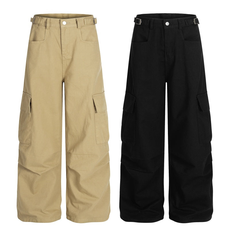 American-style streetwear harem pants Relaxed Baggy Streetwear Cargo Trousers