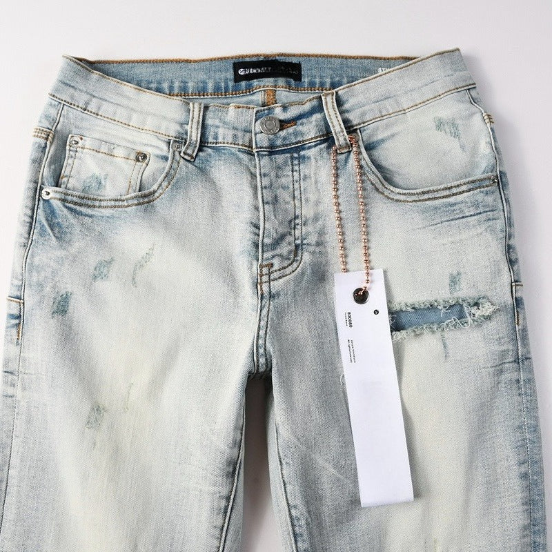 Purple brand Jeans High-quality pure cotton streetwear trousers line