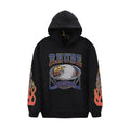 RHUDE Hoodie Vintage Biker‑Style