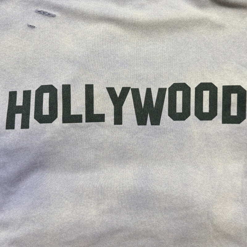Unisex Vintage Hoodie [Twilight Mountain Purple] PalyHollywood SS25 "PL Classic Logo" Limited Edition Washed & Distressed Hoodie