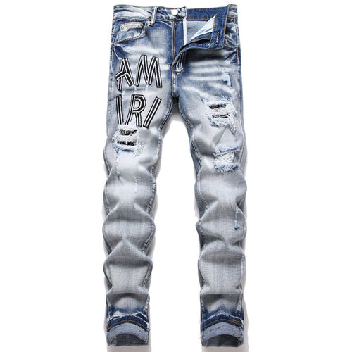 AMIRI Jeans High-quality distressed pure cotton