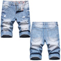Denim shorts High-quality trendy casual pure cotton Non-stretch plus-size men's clothing